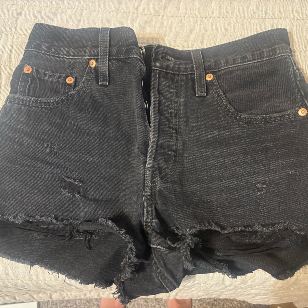 Levi's Black Denim Shorts